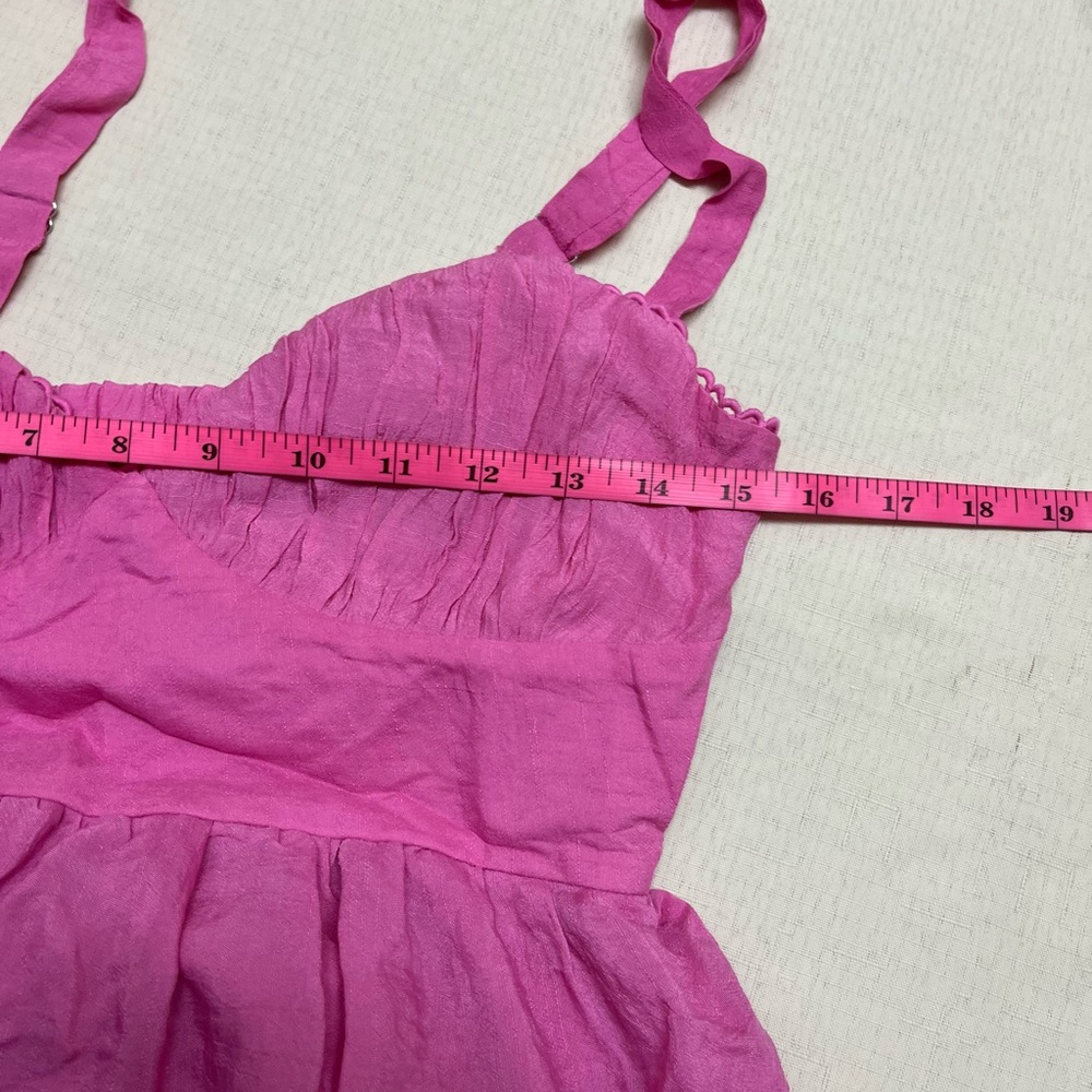 NWT Princess Polly size 8 pink tiered bustier look midi dress - Picture 5 of 12